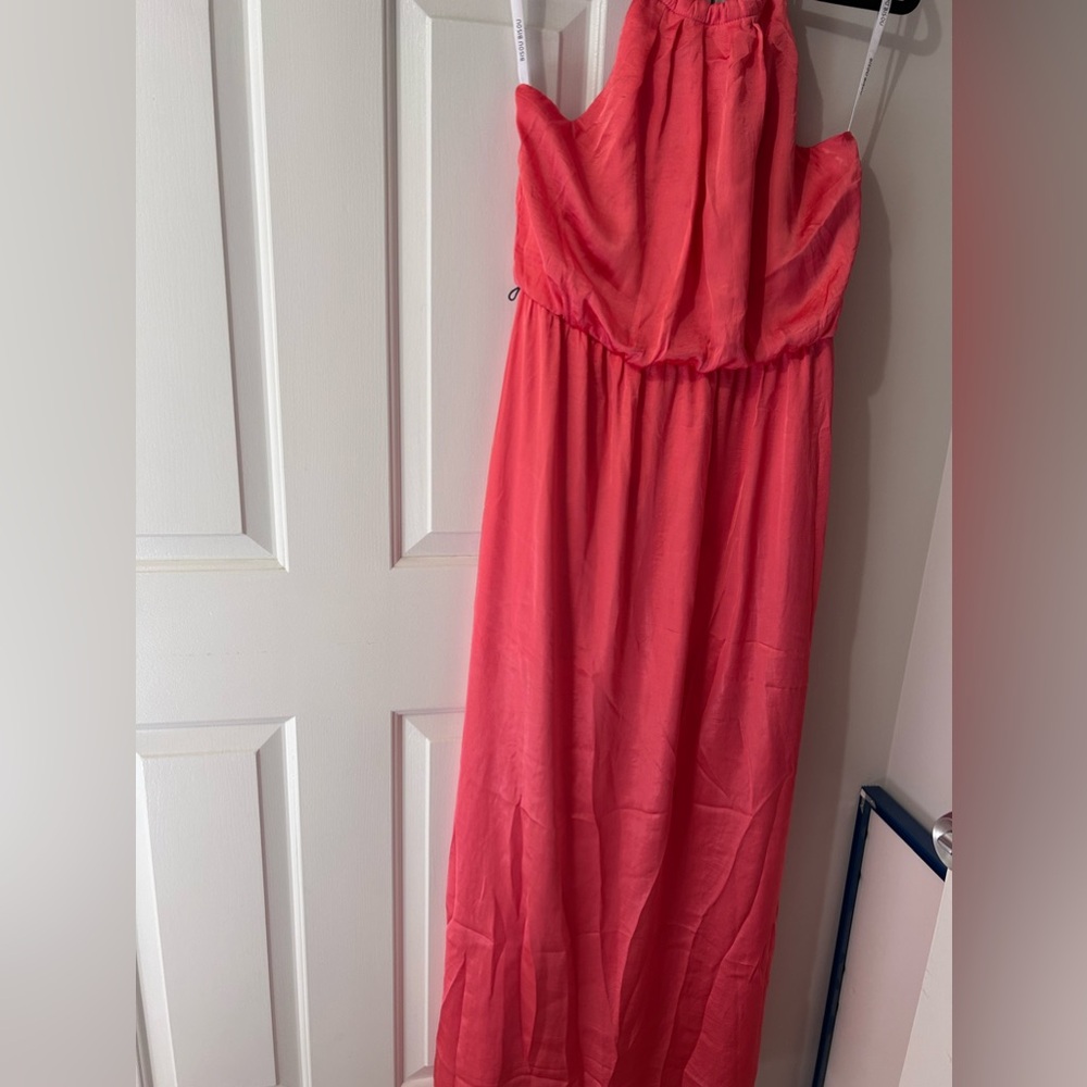 Salmon maxi double side slit